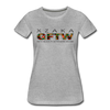 XZAKA - Women "GFTW" Motivational T-Shirt - W2279-2 - heather gray