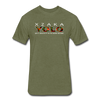 XZAKA - Men "YOLO" Motivational T-Shirt - W2269-2 - heather military green