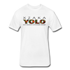 XZAKA - Men "YOLO" Motivational T-Shirt - W2269 - white