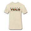 XZAKA - Men "YOLO" Motivational T-Shirt - W2269 - heather cream