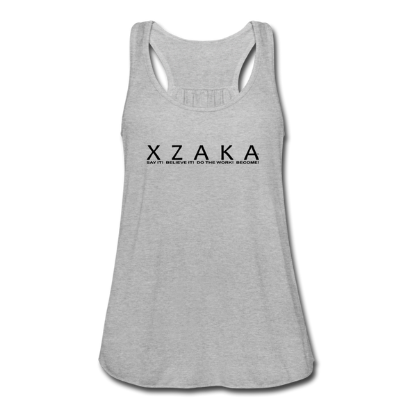 XZAKA Women "Love2Run" Motivational Tank Top - W5154 - heather gray