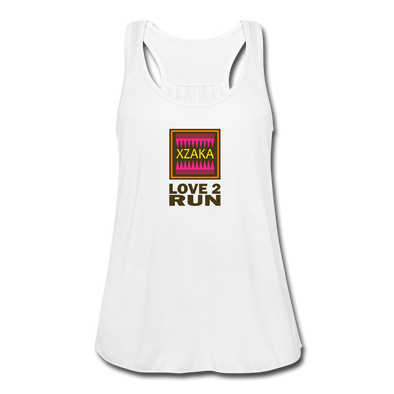 XZAKA Women "Love2Run" Motivational Tank Top - W5155 - white