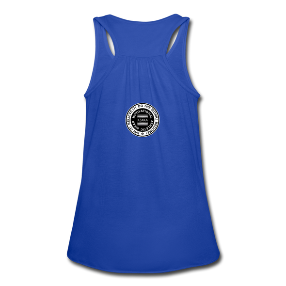 XZAKA Women "Say It" Motivational Tank Top - W5151 - royal blue