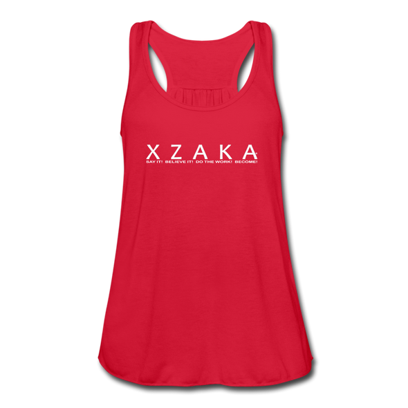 XZAKA Women "Say It" Motivational Tank Top - W5151 - red