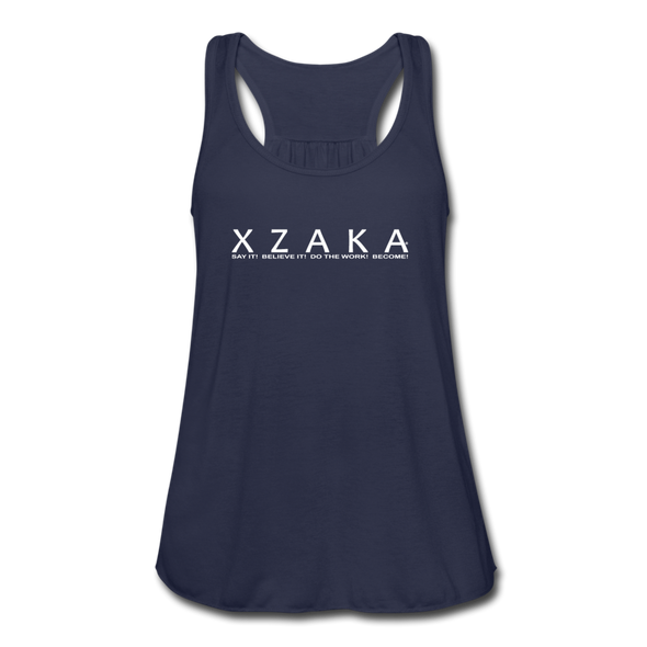 XZAKA Women "Say It" Motivational Tank Top - W5151 - navy