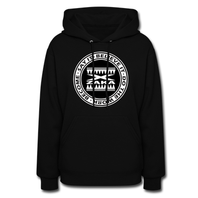 XZAKA Women "Say It-Believe It" Motivational Hoodie - W1456 - black