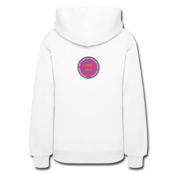 XZAKA Women Graphic Motivational Hoodie - W1458 - white