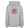 XZAKA Women Graphic Motivational Hoodie - W1458 - heather gray