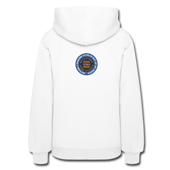 XZAKA Women "Have Faith" Motivational Hoodie - W1460 - white