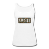 XZAKA Women "Sweat" Motivational Tank Top - W5157 - white