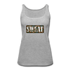 XZAKA Women "Sweat" Motivational Tank Top - W5157 - heather gray