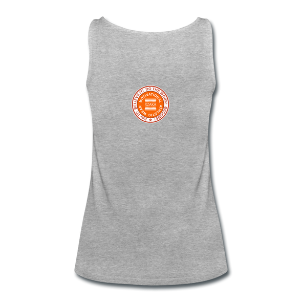 XZAKA Women "Sweat" Motivational Tank Top - W5157 - heather gray