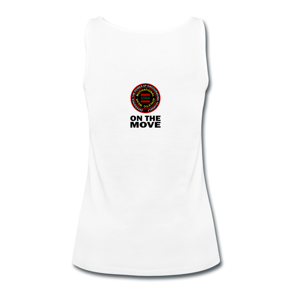 XZAKA Women "Cross Country" Motivational Tank Top - W5159 - white