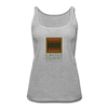 XZAKA Women "Cross Country" Motivational Tank Top - W5159 - heather gray