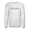 XZAKA - Men "Say It" Motivational Long Sleeve T-Shirt - M1445 - light heather gray