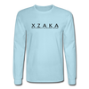 XZAKA - Men "Say It" Motivational Long Sleeve T-Shirt - M1445 - powder blue