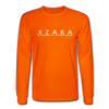 XZAKA - Men "Say it" Motivational Long Sleeve T-Shirt - M1446-2 - orange