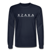 XZAKA - Men "Say it" Motivational Long Sleeve T-Shirt - M1446-2 - navy